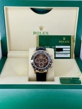 Rolex Daytona Chocolate Arabic Dial on Leather 116515LN Complete 2012