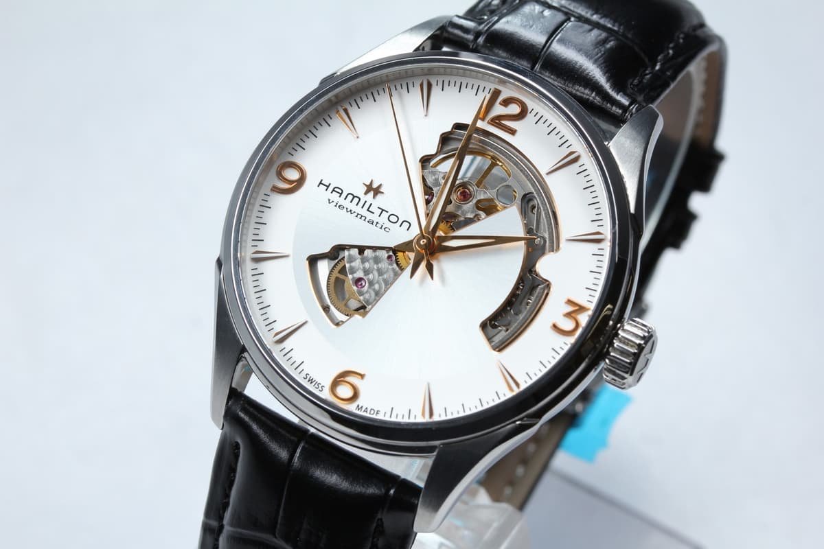 [ w/Box ] HAMILTON Jazzmaster Open Heart H327050 Automatic Swiss Made Mens Watch