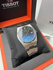 Tissot PRX 40mm T137.407.11.051.01 Automatic Dual Blue Black Dial Watch with box