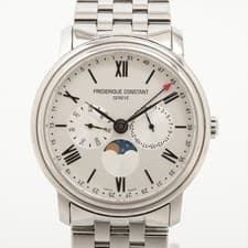 Used Frederique Constant FC-270X4P4 5 6 SS QZ Silver Wrist watch