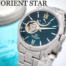 Orient Star Automatic Wristwatch Contemp Green Dial 39mm wrist 20cm With Box