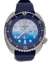Seiko Jaws Limited 50th Anniversary Automatic Watch Blue Rubber Used