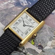 Authentic Ladies 1970s Cartier Tank Mechanical Manual  Classic & Chic.