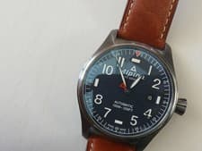 Alpina Pilot Watch Automatic SW200 44mm Automatic Minor Scratches Leather Strap
