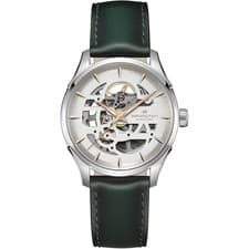*BRAND NEW* Hamilton Jazzmaster Skeleton Auto White Dial Men's Watch H42535810