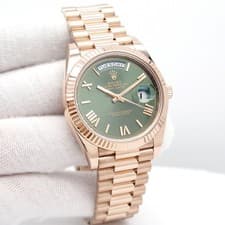 Rolex 228235 Day Date 40 18K Rose Gold with Olive Green Dial