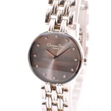 Christian Dior Bagira D44-120 Quartz 13P Diamond  Women Watch New Battery w-9174