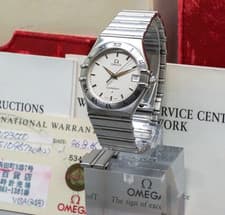 [Full Set] OMEGA Constellation 1512.30 Cal.1432 Quartz Men's Watch 34mm White