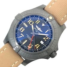 BREITLING Avenger Automatic GMT45 Night Mission V32395 Titanium/Leather #OK1240