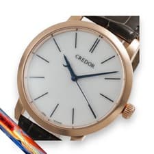 Seiko Credor Eichi 2 GBLT998 Pink Gold Manual Wind White Dial Men's Watch