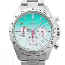 SEIKO Chronograph E5 Series Hayabusa 10th Anniv 8T63-00R0 Green Gradient #0760