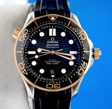 Mens Omega Seamaster Gold Co-Axial Master Chronometer watch 210.22.42.20.01.002