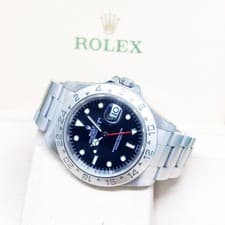Rolex 40mm Oyster Perpetual Black Dial Explorer 2 REF: 16570 (Box & Cert-A)