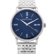 MAURICE LACROIX Eliros EL1094 Date 50m Blue SS Stainless Steel Woman Quartz