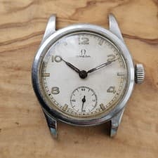 WW2 Omega Military Hand-Winding Men's Watch Indian Civil Service Ref 2165 A