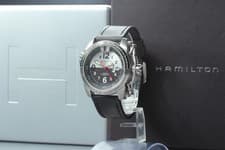 [N MINT w/Box Paper] Hamilton Khaki H625150 White/Black Dial 40mm AT Men's Watch