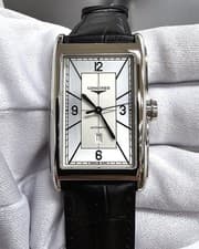 with box and papers LONGINES DolceVita Automatic 47mm Leather Mens Watch G2U