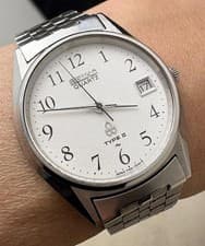 Seiko 110 Type II Quartz 7122-7020 Watch Model 80 Characters