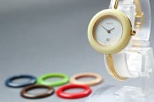 [Near MINT] Gucci Change Bezel Gold 11/12 6 colors Qz Women′s Watch From JAPAN
