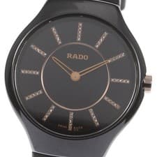 With Box and  RADO Rado True Thinline Index Diamond 420.0742.3 R27742709 QZ