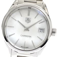 TAG HEUER WAR1311 Carrera Date Quartz Ladies Watch From Japan G0425