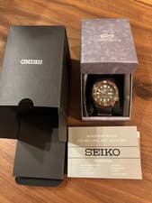 SEIKO SRPD85 Watch Diver Sports Automatic Brown Dial Nato Strap Authentic