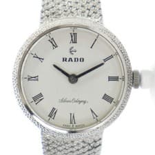 Rado RADO Silver Colony Watch Manual Winding White Dial Roman Silver Color GY18