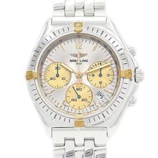 Breitling Chrono Sextant B55046 Quartz YG/SS Silver Dial Men's Watch