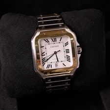 Cartier Santos 40mm Two Tone Steel 18K Yellow Gold Watch #W2SA0009 2023 Full Set