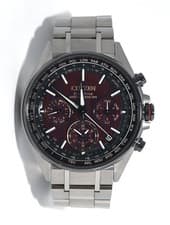 CITIZEN ATTESA CC4005-71Z JOUNETSU COLLECTION Solar Radio Red Dial From JAPAN