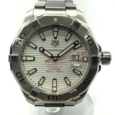 Used TAG Heuer WAY2013 Aquaracer Date Automatic White Dial 17 from JAPAN