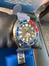 Seiko PADI Automatic Unisex Watch 40mm with Silicone Band in Blue Red Black