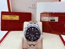 Omega Seamaster Diver 300M 2531.80 41mm Blue Dial Stainless Steel Box Papers