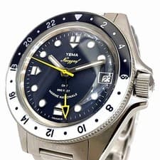 YEMA Navygraf YNAV23MN-AMS Auto Blue Dial 38mm Full Set Men's Watch Japan