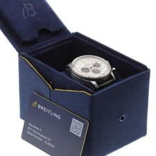 BREITLING NAVITIMER 8 AB0117 43mm SS Leather Silver Dial Automatic #C201