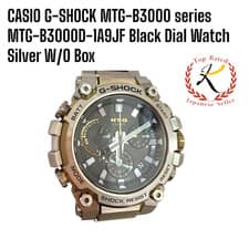 CASIO G-SHOCK MTG-B3000 series MTG-B3000D-1A9JF Black Dial Watch Silver W/O Box