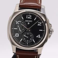 Seiko 470018 4S29-00A0 Manual Working Mens Watch Black Dial Vintage Dress Watch