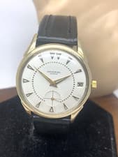 Universal Geneve Men's Watch Vintage 138C Swiss Automatic Leather Strap 34mm