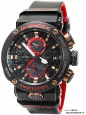 CASIO G SHOCK GravityMaster GWR B1000X 1AJR 50mm Black Red Dial Box Card #T498
