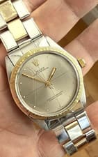 1970 ROLEX 34mm OYSTER PERPETUAL ZEPHYR 14K/SS, 1038 26j- RUNS -2 SECS/DAY