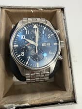 Full Set IWC Pilot “Le Petit Prince” Blue Dial Chronograph 43mm IW377717