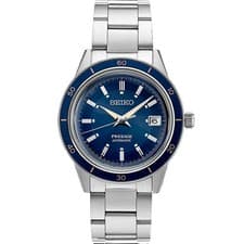 Seiko Presage 60's Style 40.8 MM Automatic SS Dark Blue Dial Watch SRPG05