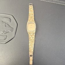 Seiko 6532-5250 14k Gold Textured Nugget Bracelet