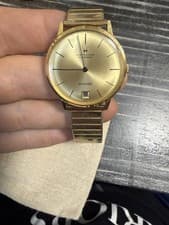 Hamilton Intra-Matic Automatic Men's Wristwatch Gold Dial, Case, & Band 30jewel