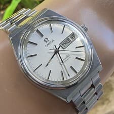 Vintage OMEGA Seamaster men's automatic watch Ref:166.0210 day/date 1979