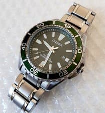 CITIZEN PROMASTER Marine BN0199-53X Eco-Drive 200m Diver Green Dial