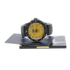 BREITLING SUPER OCEAN 42 A17366 42mm SS Rubber Yellow Dial Automatic Date #C287