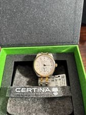 Certina DS-4 Automatic Silver Dial Men's Watch C022.428.22.031.00 gold trim