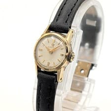 Omega Ladies Gold Dial Hand-Winding Watch Vintage Working