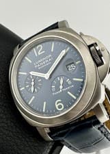 PANERAI LUMINOR MARINA POWER RESERVE TITANIUM BLUE DIAL 44mm Pam00093 Pam 93
